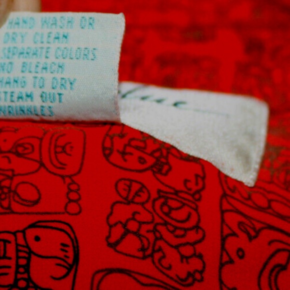 Out Of The Blue Women's Orange 100% Silk Jacket Size-L - Picture 7 of 7